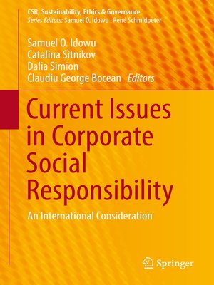 cover image of Current Issues in Corporate Social Responsibility